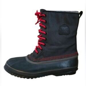 Sorel waterproof Black and Red insulated winter Boots